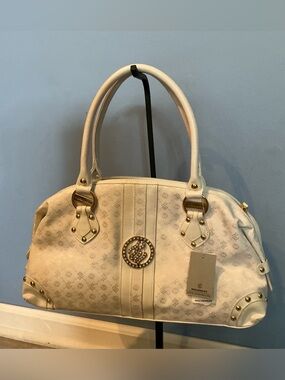 Vintage NWT Rocawear Y2K Rhinestone White Purse / Shoulder Bag Roca Wear